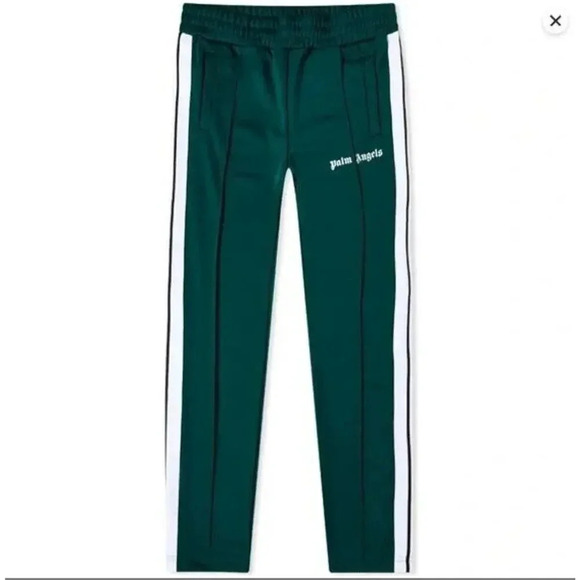 Palm Angels Green Track Pants *Missing Drawstring* Men's Large - Picture 2 of 10